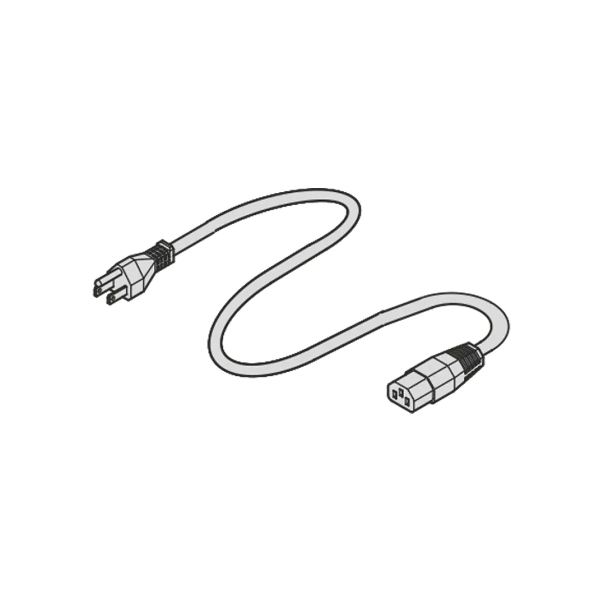 SCHROFF Netzanschlussleitung, USA - NETZANSCHL.KABEL USA 2,0MTR. (60103141) - SCHROFF