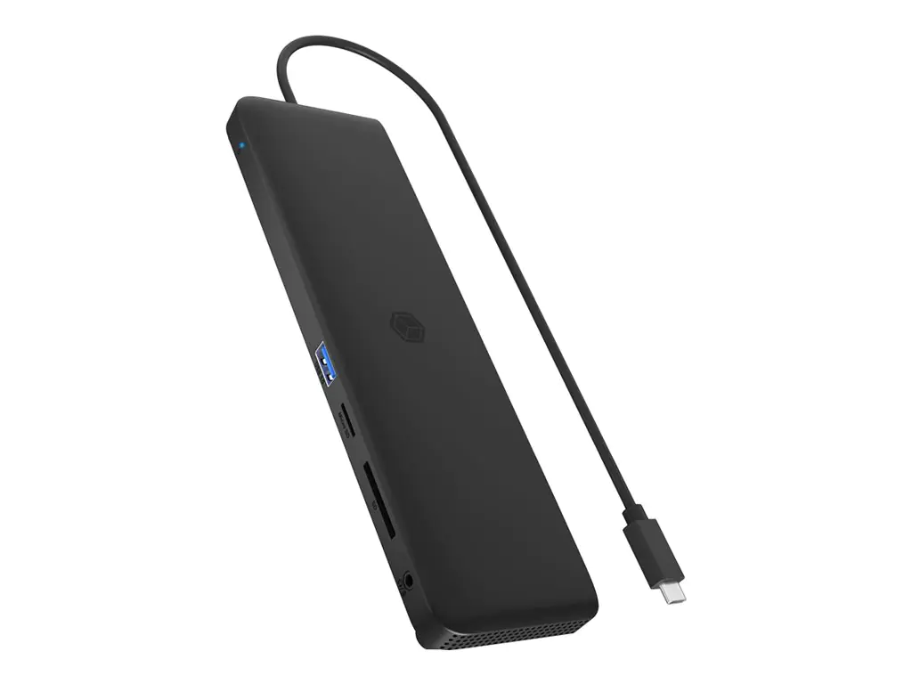 ICY BOX 11-in-1 Mobile with Triple Video Output - Dockingstation - USB-C - 2 x HDMI, DP - 1GbE