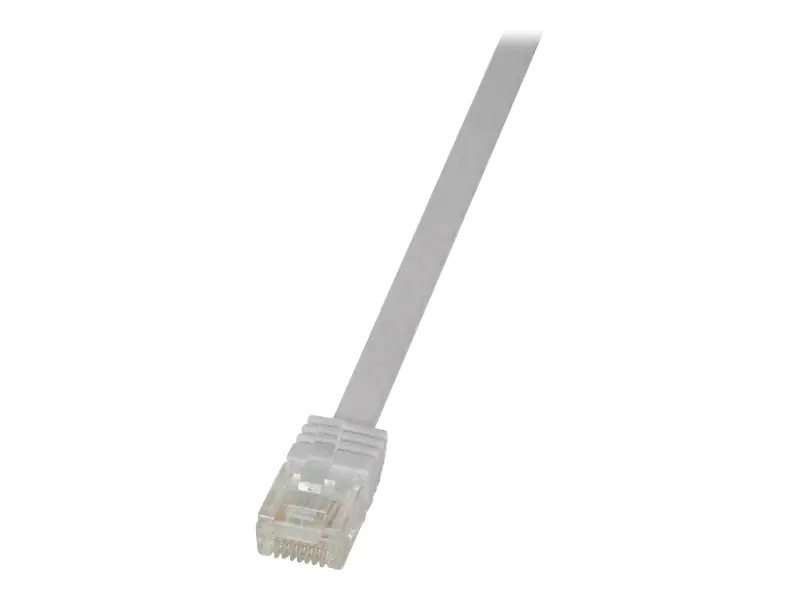 LogiLink SlimLine - Patch-Kabel - RJ-45 (M) zu RJ-45 (M) - 3 m - UTP - CAT 6 - flach - weiß