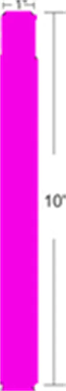 Zebra Z-Band Fun - Pink - 25.4 x 254 mm 350 Etikett(en) 10012712-5