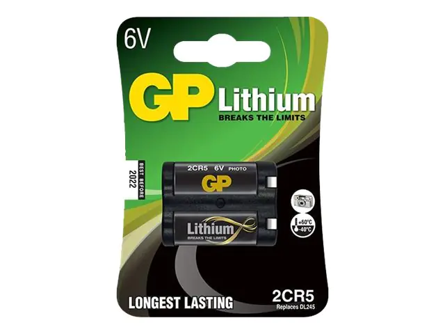 Gold Peak Industries GP - Batterie 2CR5 - Li - 1400 mAh 3700