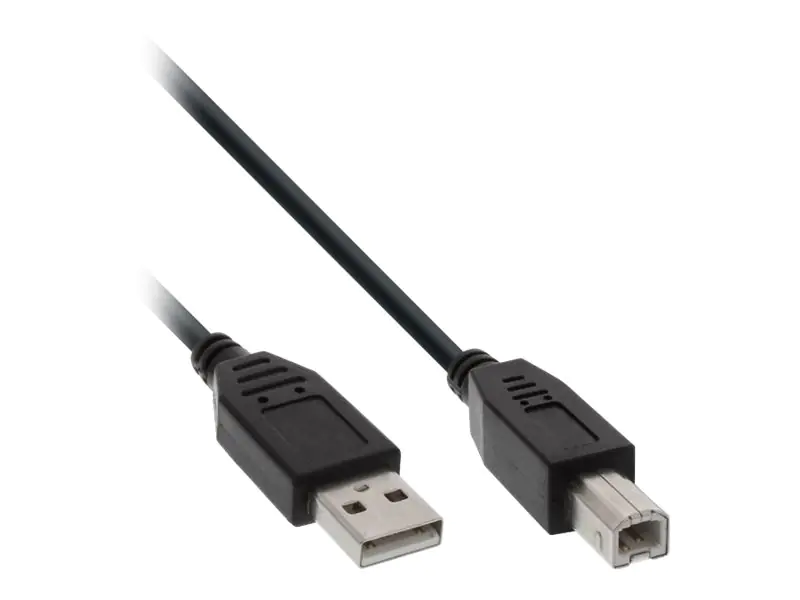 InLine - USB-Kabel - USB (M) bis USB Typ B (M) - 2 m - Schwarz