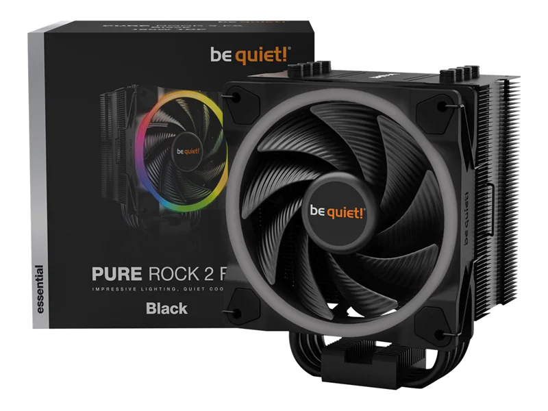 Be Quiet! Pure Rock 2 FX - Prozessor-Luftkühler - (für: LGA1150, LGA1151, LGA1155, LGA1200, LGA1700, LGA2011, LGA2011-3 (Square ILM) BK033