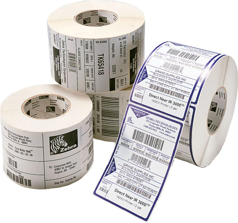 Zebra Etiketten 3006325 ZipShip Z-Select 2000T 102 x 38 mm Weiß für Thermodrucker nicht lösbar
