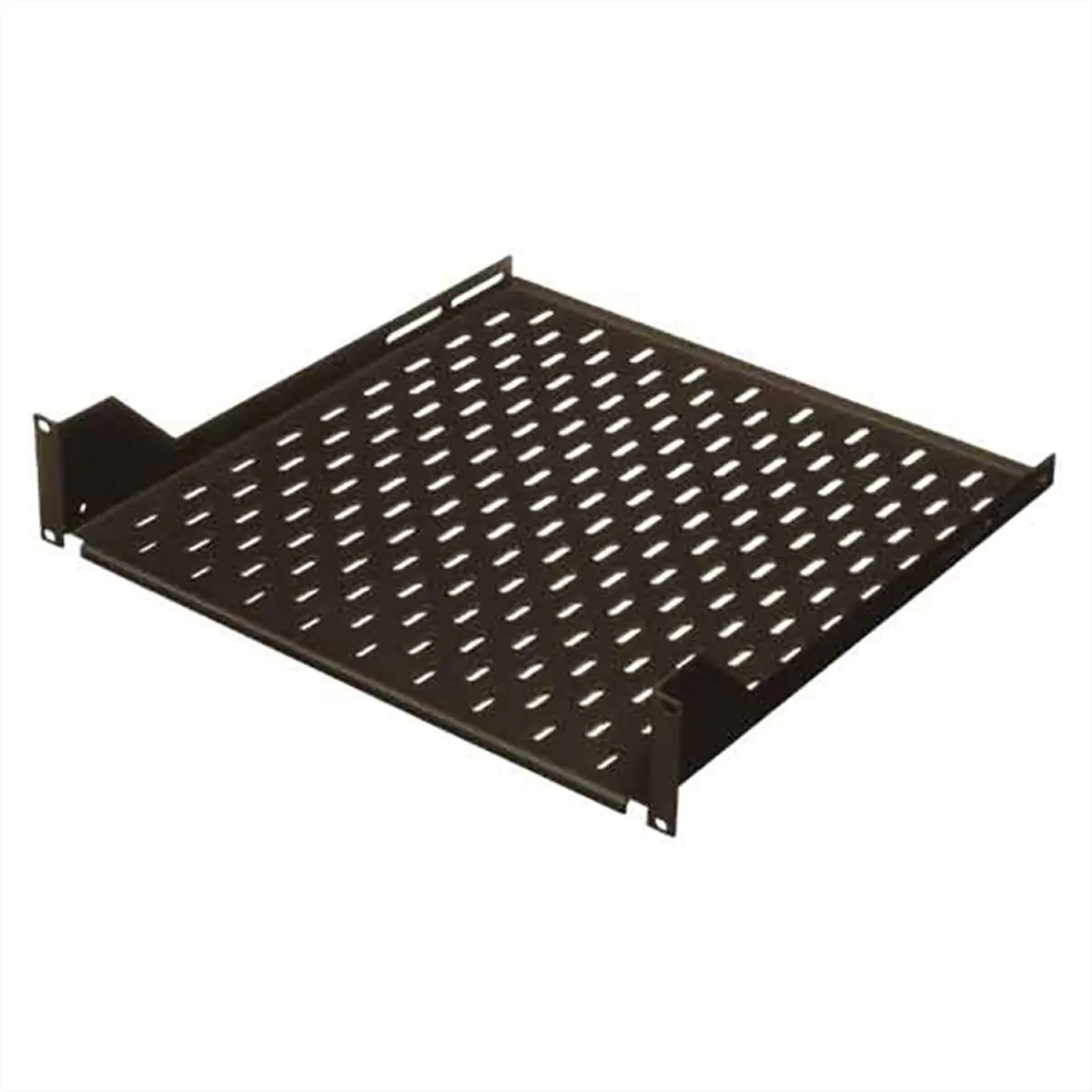 Conteg 19"-Fachboden schwarz 2 HE 435x450 mm 2er Pack