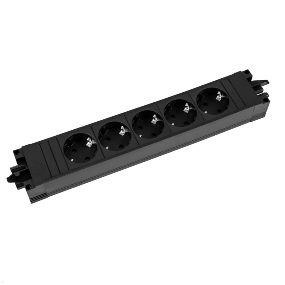 Bachmann STEP BASE Steckdosenleiste 5-fach schwarz, mit GST18 Bachmann STEP BASE Steckdosenleiste 5-fach schwarz, mit GST18