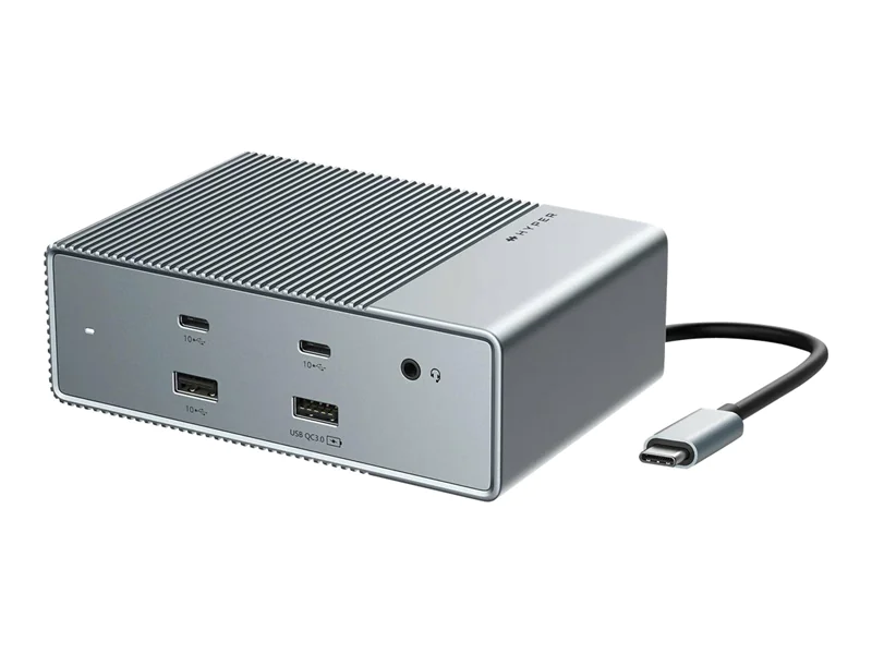 Targus HDG215-EUZ, USB 3.2 Gen 2 (3.1 Gen 2) Type-C, 100 W, 10,100,1000 Mbit/s, Silber, 60 Hz, 3.5mm, DisplayPort, HDMI, RJ-45, USB 3.2 Gen 2 (3.1 Gen 2) Type-A, USB 3.2 Gen 2 (3.1 Gen 2) Type-C
