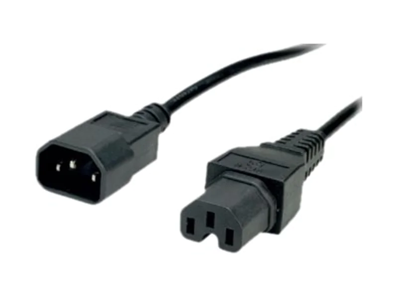 VALUE - Spannungsversorgungs-Verlängerungskabel - IEC 60320 C14 zu IEC 60320 C15 - 250 V - 10 A - 1.8 m - Schwarz VALUE - Spannungsversorgungs-Verlängerungskabel - IEC 60320 C14 zu IEC 60320 C15 - 250 V - 10 A - 1.8 m - Schwarz