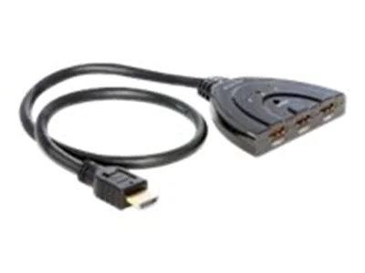 DeLock HDMI 3 - 1 Switch bidirectional - Video-/Audio-Splitter - Desktop