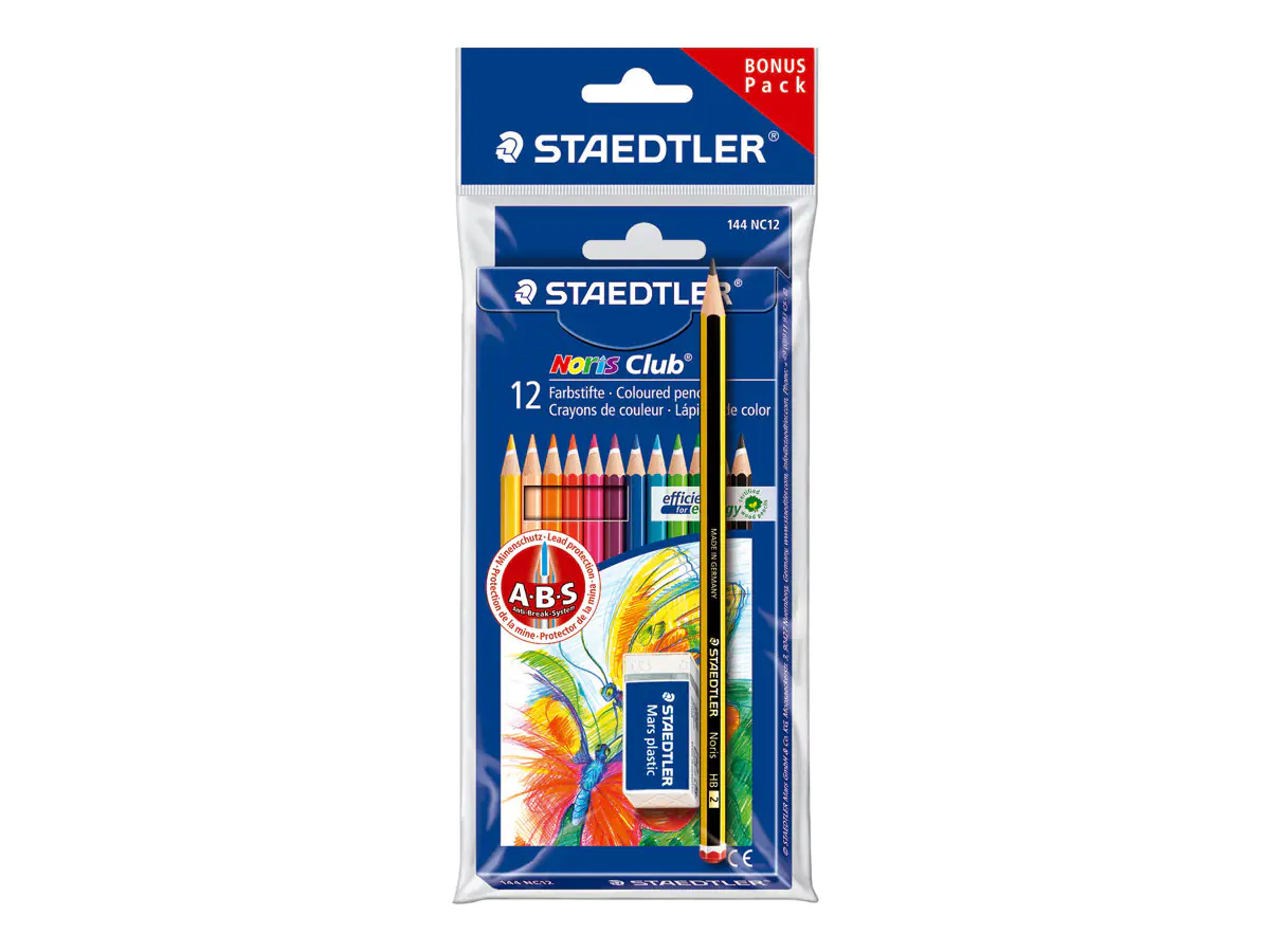STAEDTLER Noris Club - Farbstift - leuchtende Farben (Packung mit 12) 61 SET6