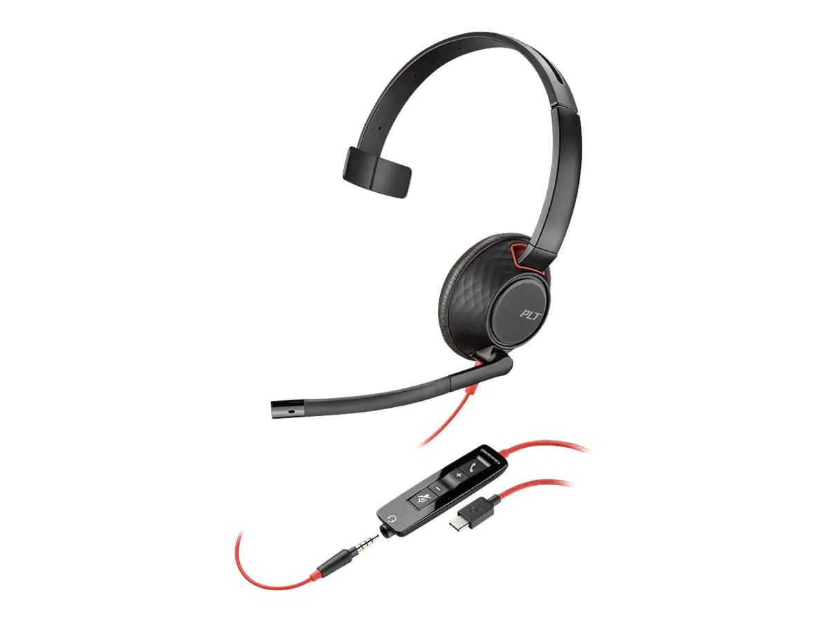 Poly Plantronics Blackwire C5210 USB-C - 5200 Series - Headset - On-Ear - 207587-201