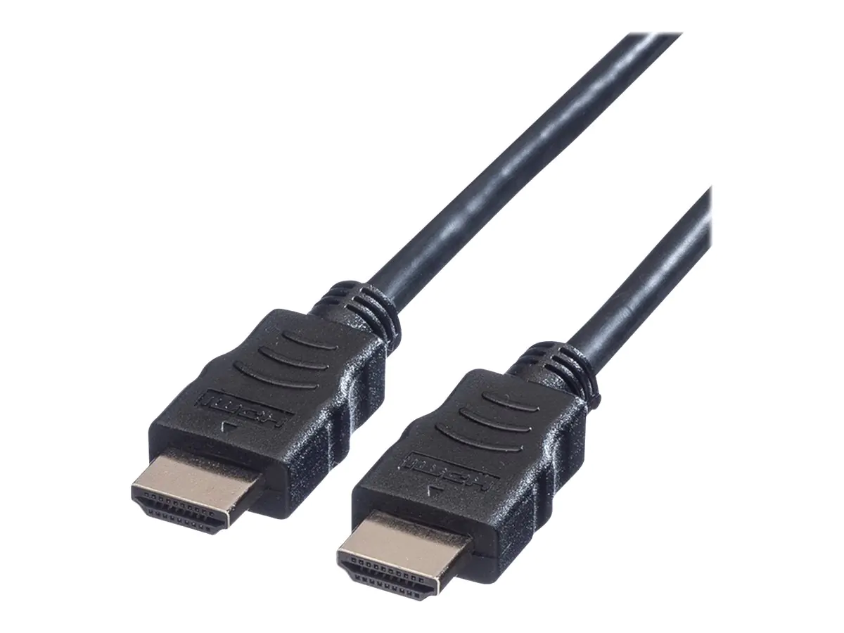 VALUE High Speed - HDMI-Kabel mit Ethernet - HDMI männlich zu HDMI männlich - 15 m - Schwarz