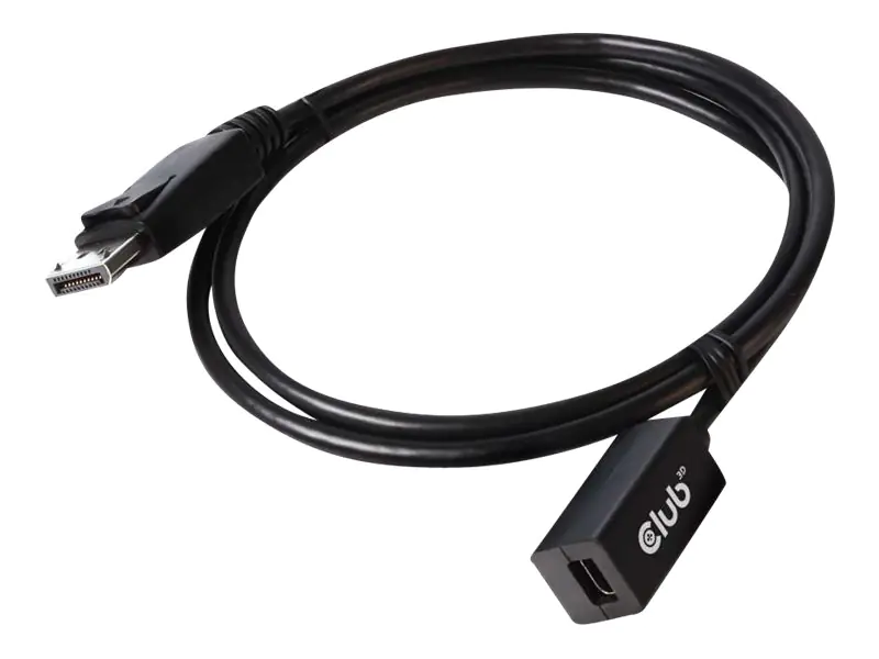 Club 3D - DisplayPort-Verlängerungskabel - Mini DisplayPort (W) zu DisplayPort (M) - DisplayPort 1.4 - 1 m - 8K Unterstützung