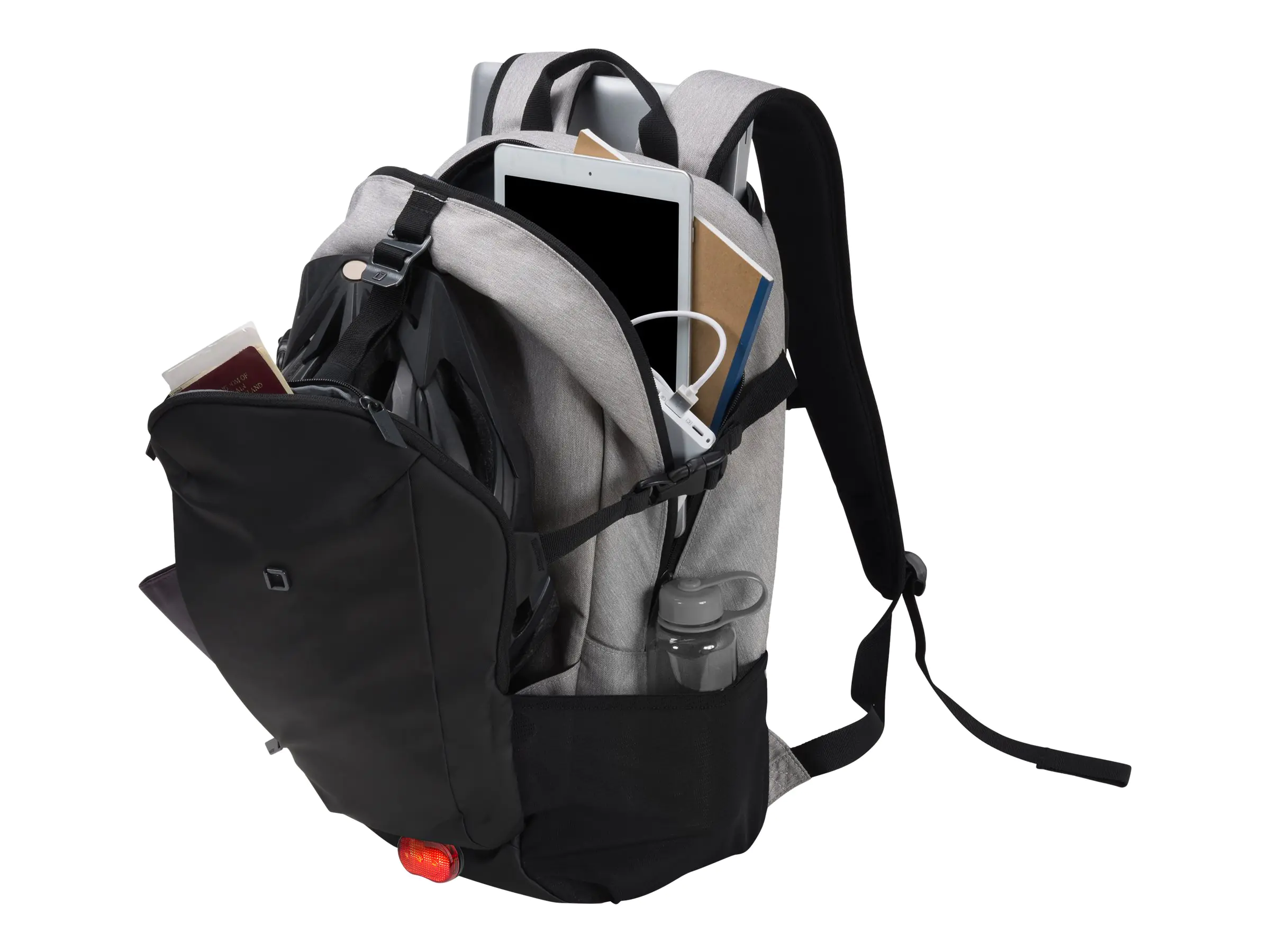 DICOTA Backpack GO - Notebook-Rucksack - 39.6 cm - 13" - 15.6" - Hellgrau