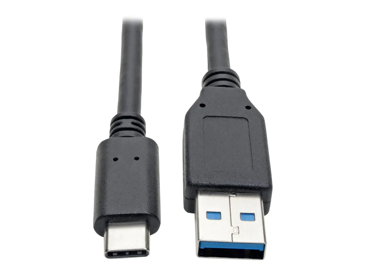 Eaton Tripp Lite Series USB-C to USB-A Cable (M/M), USB 3.2 Gen 1 (5 Gbps), Thunderbolt 3 Compatible, 6 ft. (1.83 m) - USB-Kabel - 24 pin USB-C (M) zu USB Typ A (M) - USB 3.1 Gen 1 - 1.8 m - Schwarz