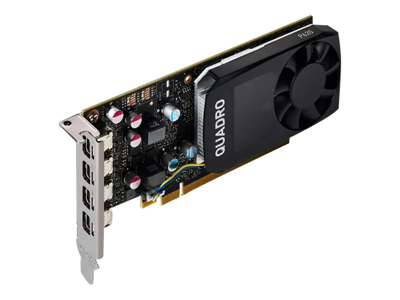 NVIDIA Quadro P620 DVI V2 - Grafikkarten - Quadro P620 - 2 GB GDDR5 - PCIe 3.0 x16 Low-Profile - 4 x Mini DisplayPort - retail