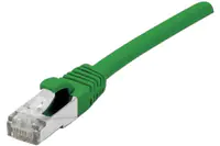 exertis Connect - Patch-Kabel - RJ-45 (M) zu RJ-45 (M) - 2 m - abgeschirmt F/UTP - CAT 6 - halogenfrei, ohne Haken - grün