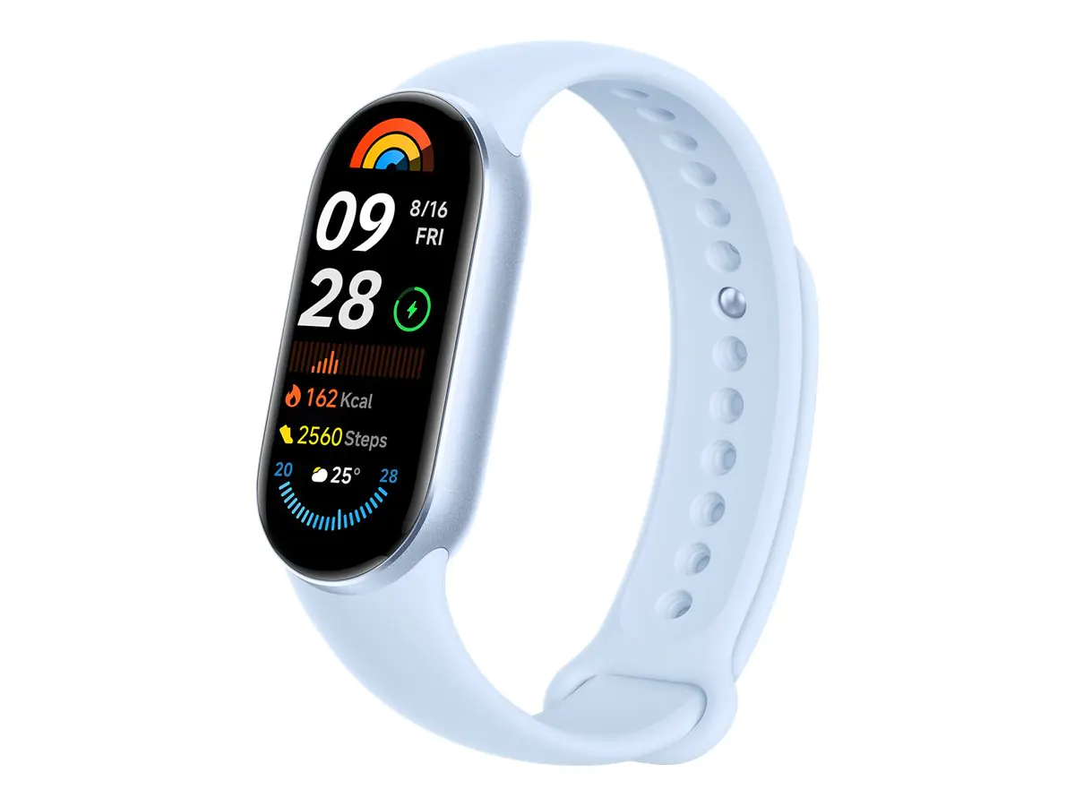 Xiaomi Smart Band 9 - Aktivitätsmesser mit Riemen - TPU - arktisches Blau - Handgelenkgröße: 135-