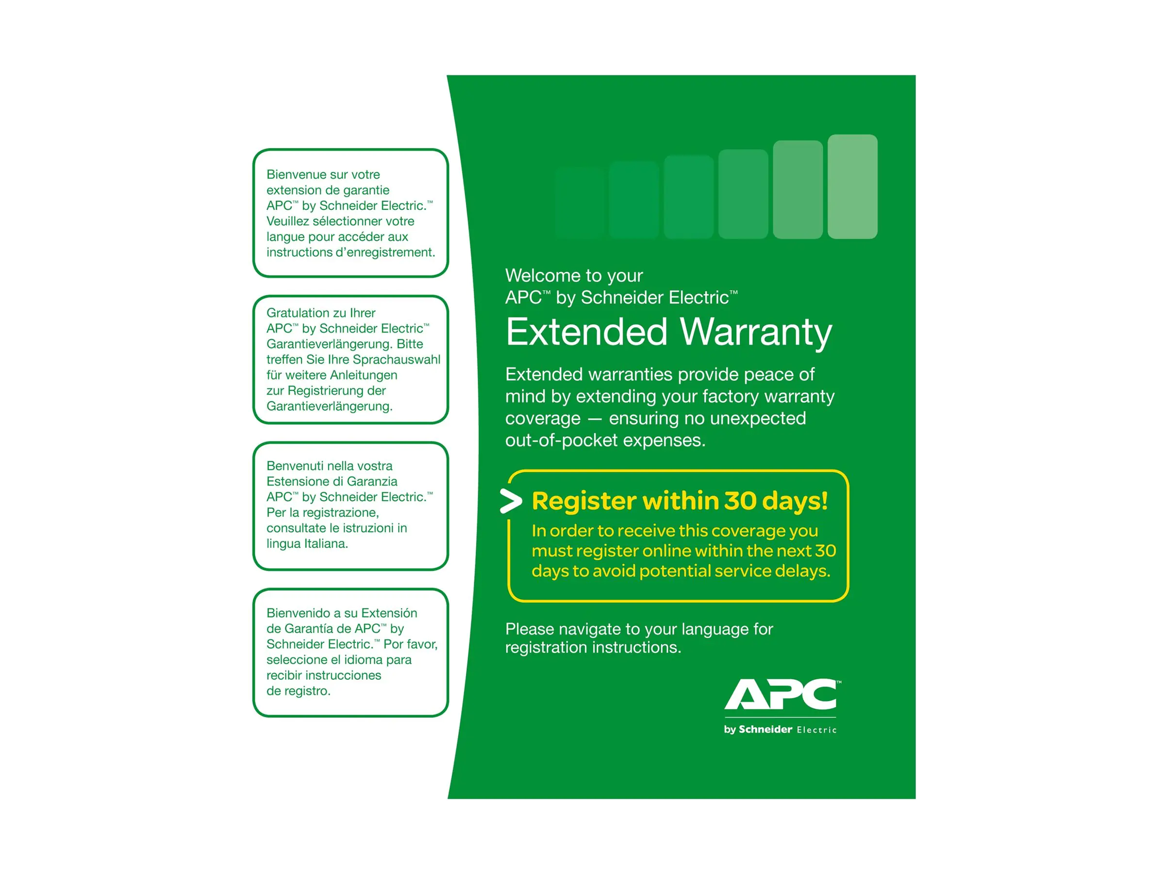 APC Extended Warranty Service Pack - Technischer Support - Telefonberatung - 3 Jahre - 24x7 - für P/N: BE670M1, BE850G2, BR1200SI, BR1600MI, BR1600SI, BR900MI, BV1000, BV650, BV800 APC Extended Warranty Service Pack - Technischer Support - Telefonberatung - 3 Jahre - 24x7 - für P/N: BE670M1, BE850G2, BR1200SI, BR1600MI, BR1600SI, BR900MI, BV1000, BV650, BV800