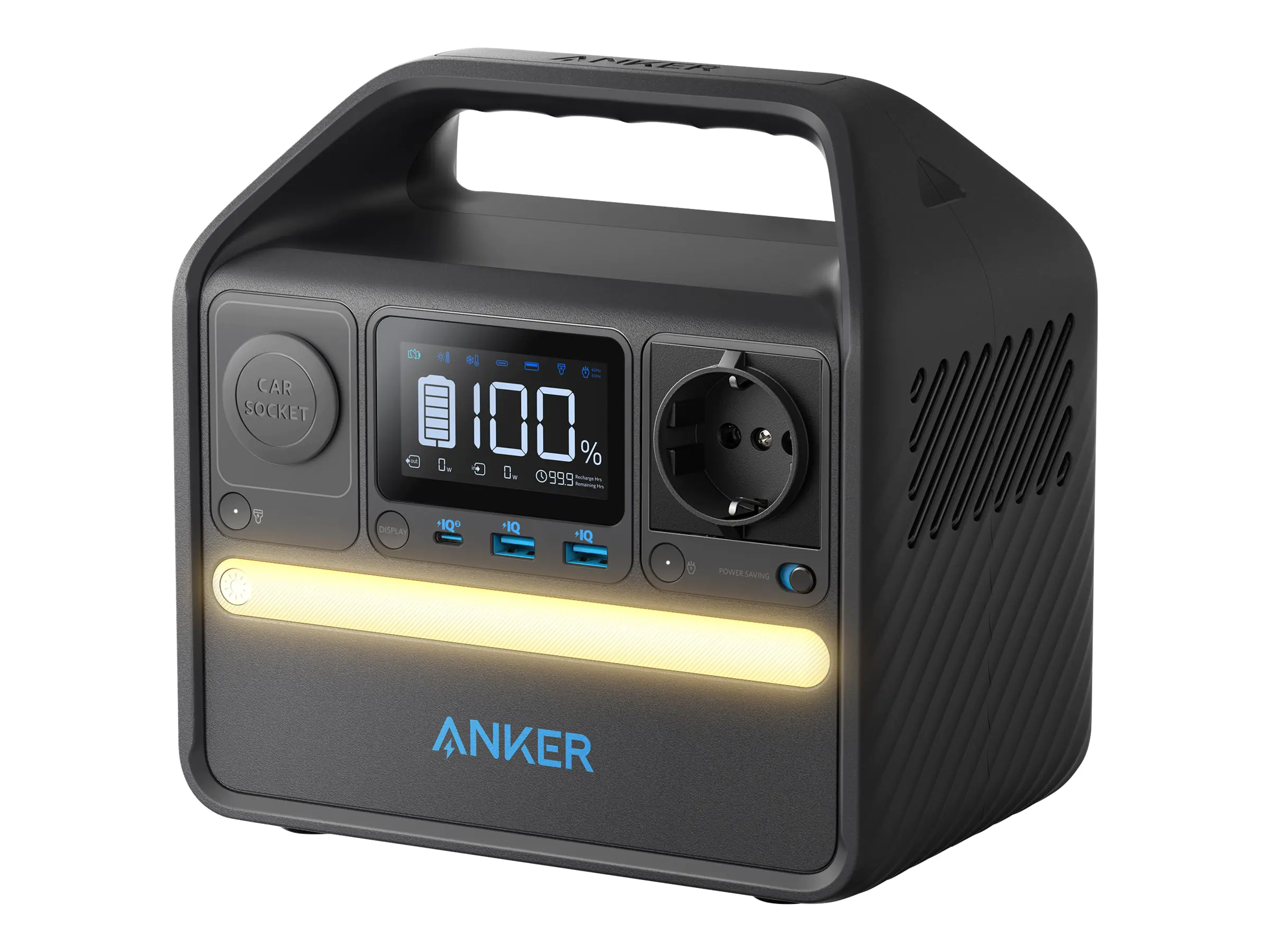 Anker PowerHouse 521 - Tragbares kraftwerk - 398 Watt - Lithiumeisenphosphat - 80000 mAh - 256 Wh - Ausgangsanschlüsse: 5
