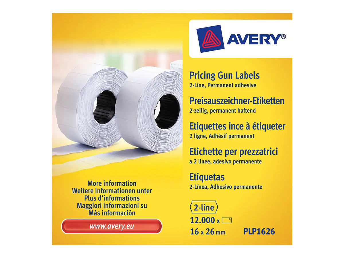 Avery Zweckform Endlosetikett PLP1626 16x26mm 12.000 St./Pack.