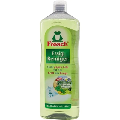 Frosch Essigreiniger nicht dermatologisch getestet frei von Mikroplastik 2,2 100 % Altplastik 1l Frosch Essigreiniger nicht dermatologisch getestet frei von Mikroplastik 2,2 100 % Altplastik 1l