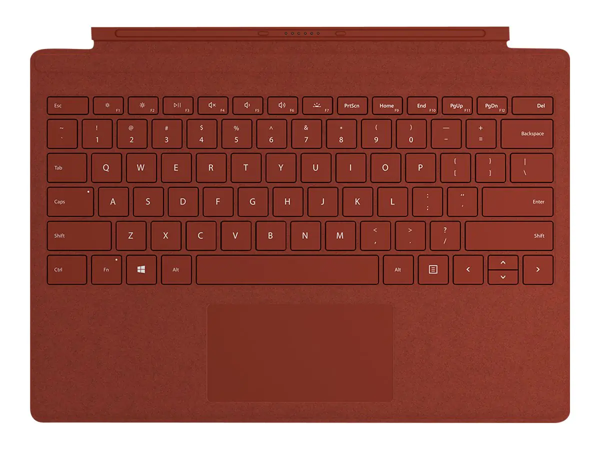 Microsoft Surface Pro Signature Type Cover - Tastatur mit Trackpad - Deutsch - Rot - FFP-00105