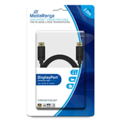MEDIARANGE MRCS159 - 2 m - DisplayPort - DisplayPort - Männlich - Männlich - Gold MEDIARANGE MRCS159 - 2 m - DisplayPort - DisplayPort - Männlich - Männlich - Gold
