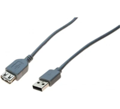 exertis Connect - USB-Verlängerungskabel - USB Typ A (M) zu USB Typ A (W) - USB 2.0 - 2 m - Grau
