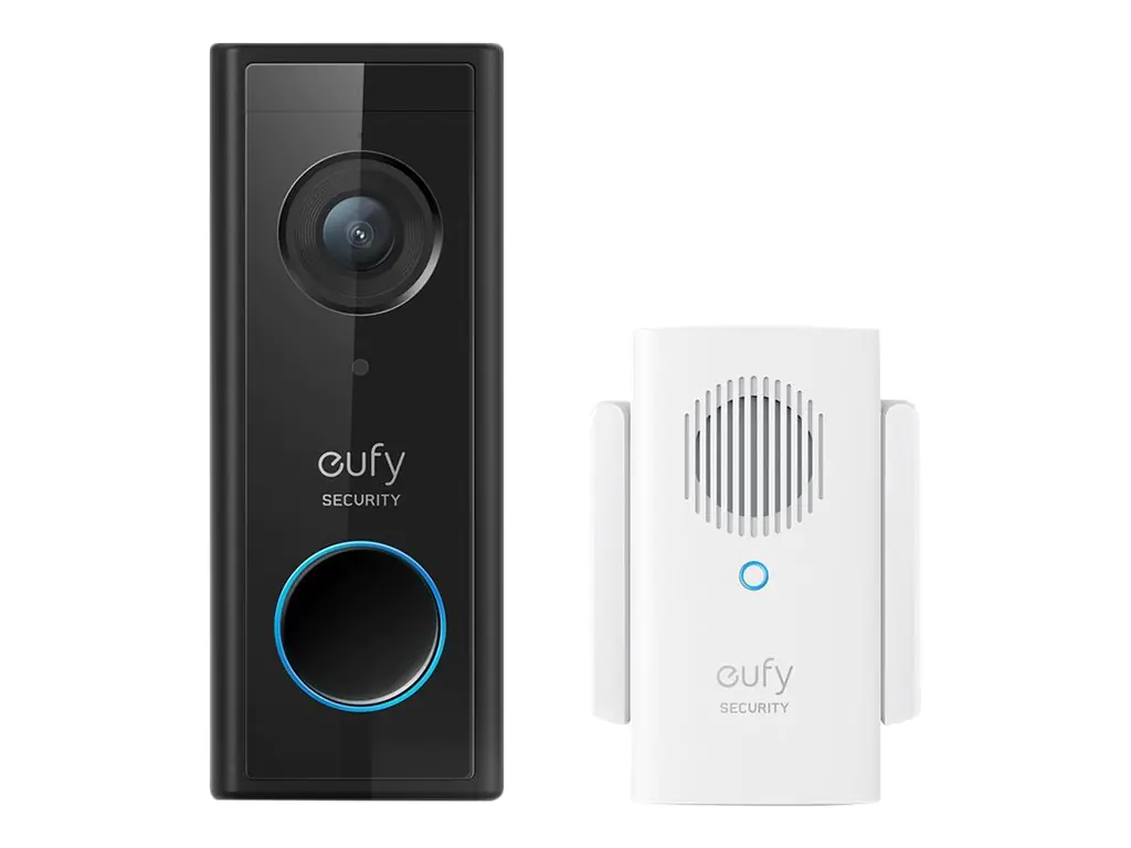 Eufy - Türklingel-Kit - kabellos - Wi-Fi - Schwarz