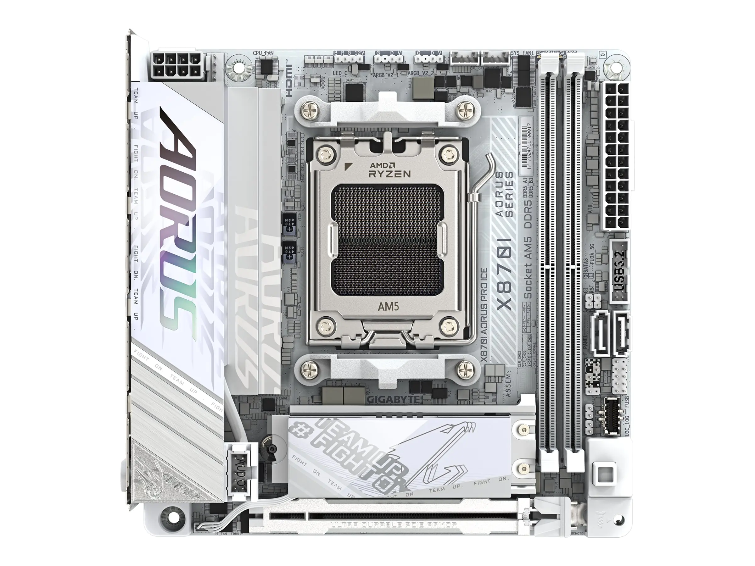 Gigabyte X870I AORUS PRO ICE ITX Mainboard - AM5