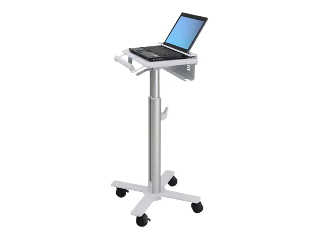 Ergotron - Wagen - leichtes Design - für Notebook / Barcode-Scanner - medizinisch - Stahl - weiß, Aluminium - Bildschirmgröße: bis zu 43,2 cm (bis zu 17")
