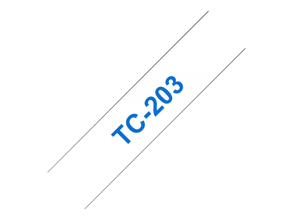 Brother - Weiß, Blau - Rolle (1,2 cm x 7,7 m) 1 Stck. Druckerband - für P-Touch PT-15, PT-20, PT-2000, PT-3000, PT-500, PT-5000, PT-6, PT-8, PT-8E