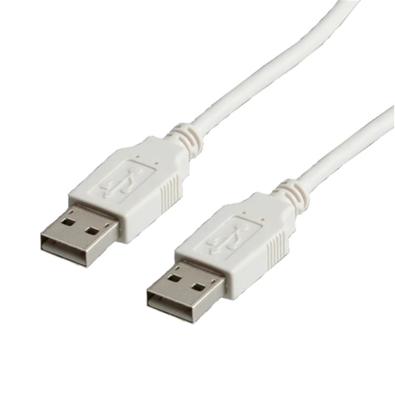 VALUE - USB-Kabel - USB (M) zu USB (M) - USB 2.0 - 3 m - geformt - weiß VALUE - USB-Kabel - USB (M) zu USB (M) - USB 2.0 - 3 m - geformt - weiß