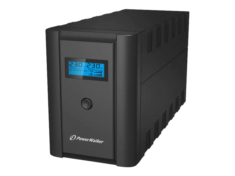 PowerWalker VI 2200 LCD - USV - Wechselstrom 230 V - 1200 Watt - 2200 VA - 9 Ah - USB - Ausgangsanschlüsse: 4 - Schwarz