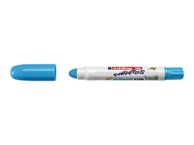 EDDING FUNTASTICS 16 WINDOW FUN - Marker - für Glas, Textil, Leinwand - Rot, Hellblau, Gelb, braun, Neongrün - wasserbasierte Tinte - 2-6 mm (Packung mit 5) 4-16-5