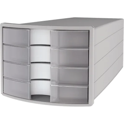 HAN Schubladenbox IMPULS 1012-63 DIN A4/C4 4Fächer geschl. l.gr/tr HAN Schubladenbox IMPULS 1012-63 DIN A4/C4 4Fächer geschl. l.gr/tr