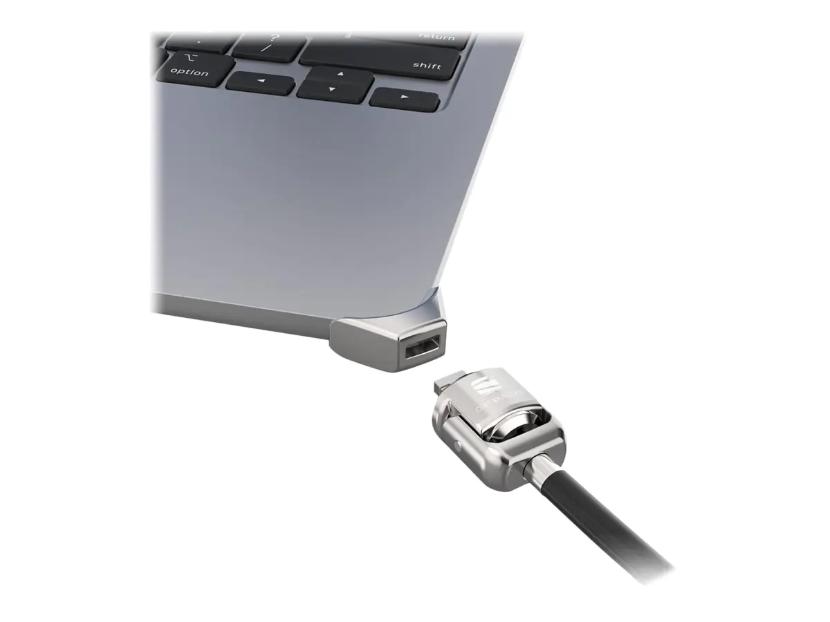 Compulocks Ledge Adapter for MacBook Air M2 and M3 with Keyed Lock - Sicherheitsschlossadapter - mit Schlüssel-Kabelschloss - für Apple MacBook Air M2