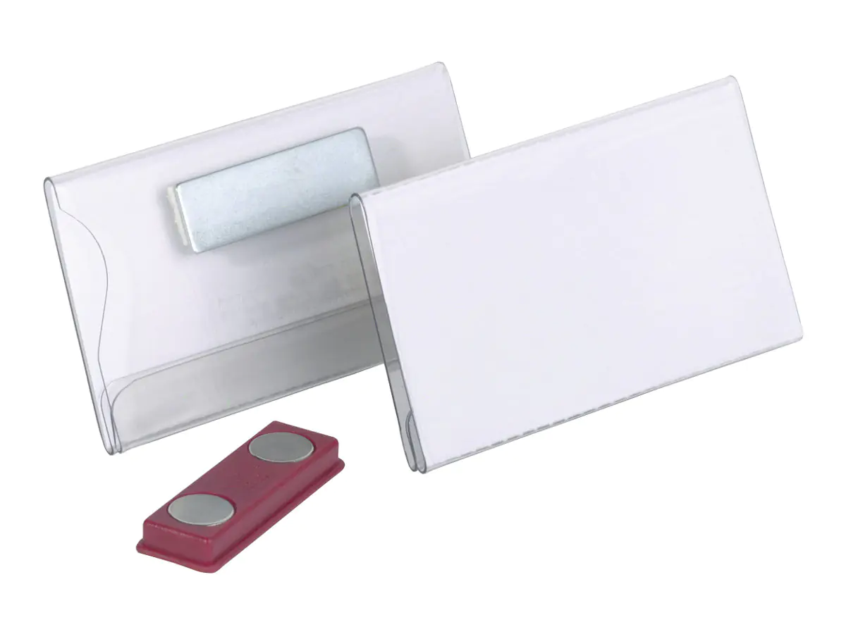 Durable Namensschild - für 40 x 75 mm - Magnet - durchsichtig (Packung mit 25) 8116-19