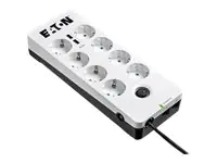 Eaton Protection Box 8 USB Tel@ Din - Überspannungsschutz - AC 220-250 V - 2500 Watt - Ausgangsanschlüsse: 8 - weiß