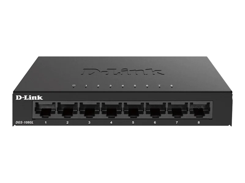 D-Link DGS 108GL - Switch - unmanaged - 8 x 10/100/1000 - Desktop D-Link DGS 108GL - Switch - unmanaged - 8 x 10/100/1000 - Desktop