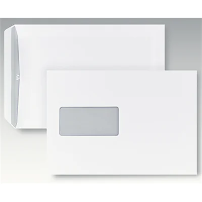 POSTHORN Versandtasche DIN C5 162 x 229 mm (B x H) mit Fenster 90g/m² mit Selbstklebung Papier weiß 500 St./Pack. POSTHORN Versandtasche DIN C5 162 x 229 mm (B x H) mit Fenster 90g/m² mit Selbstklebung Papier weiß 500 St./Pack.