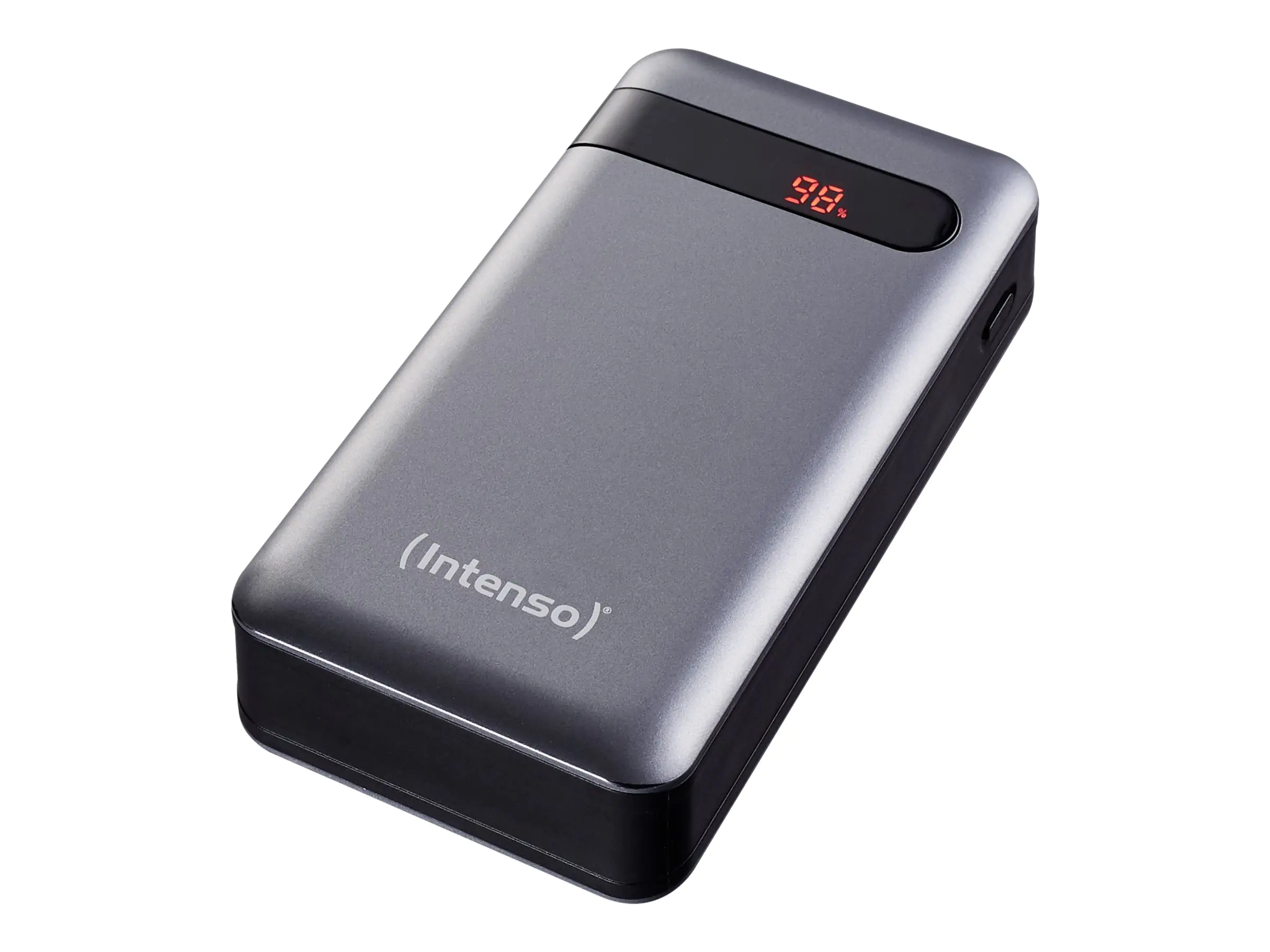 Intenso PD20000 - Powerbank - 20000 mAh - 3 A - PD, QC 3.0 - 2 Ausgabeanschlussstellen (USB, 24 pin USB-C) - auf Kabel: USB-C - Anthrazit Intenso PD20000 - Powerbank - 20000 mAh - 3 A - PD, QC 3.0 - 2 Ausgabeanschlussstellen (USB, 24 pin USB-C) - auf Kabel: USB-C - Anthrazit