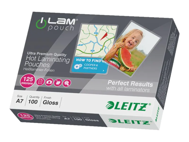 Leitz Laminierfolie 33805 DIN A7 125mic matt 100 St./Pack.