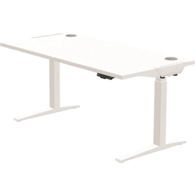Fellowes® Schreibtisch Levado™ Maße: 1.600 x 640-1.260 x 800 mm (B x H x T) Spanplatte weiß Fellowes® Schreibtisch Levado™ Maße: 1.600 x 640-1.260 x 800 mm (B x H x T) Spanplatte weiß
