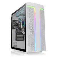 Thermaltake H Series H590 TG Snow ARGB - Mid tower - E-ATX - Seitenteil mit Fenster (gehärtetes Glas) - keine Spannungsversorgung (PS/2) - weiß - USB/Audio