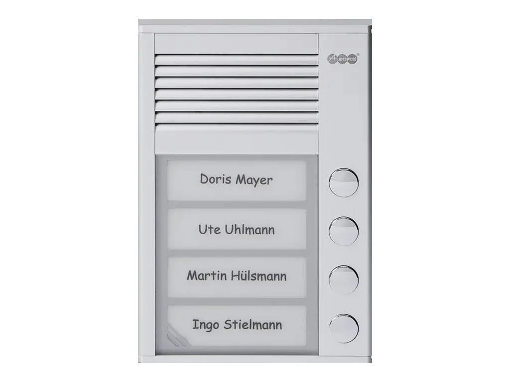 Auerswald TFS-Dialog 204 - Türsprechanlage - kabelgebunden - Natural Silver