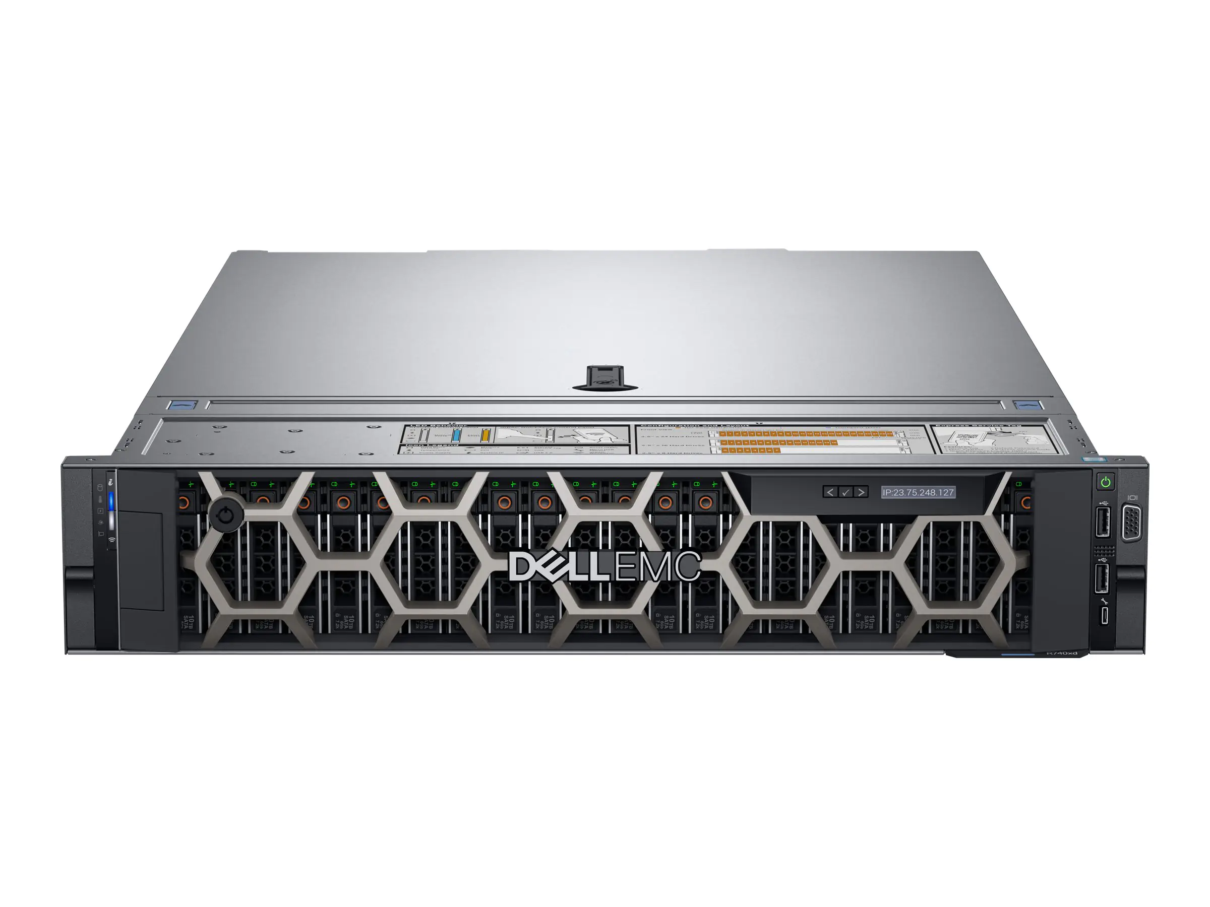 Dell PowerEdge R740 - Server - Rack-Montage - zweiweg - 1 x Xeon Silver 4210 / 2.2 GHz - RAM 32 GB - SAS - Hot-Swap 6.4 cm (2.5") Schacht/Schächte - SSD 480 GB - G200eW3 - 1GbE - kein Betriebssystem - Monitor: keiner - Schwarz - mit 3 Jahre Basis Vor-Ort