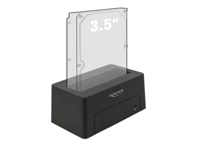 Delock - HDD-Dockingstation Schächte: 1 - SATA 6Gb/s - USB 3.1 (Gen 2) - Schwarz