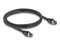 Delock - Patch-Kabel - RJ-45 (M) zu RJ-45 (M) - 1 m - 7.5 mm - SFTP, PiMF - CAT 8.1 - Schwarz